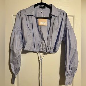 Kittenish crop shirt